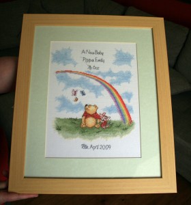 Winnie-the-pooh Birth Sampler