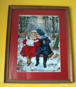 Boy and Girl on Swing